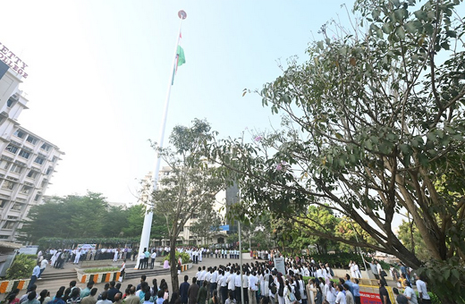 Nitte University flagpole