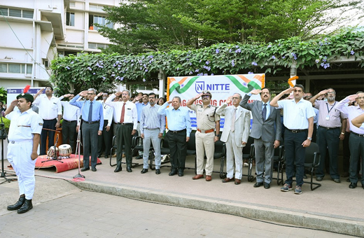 Nitte University flagpole