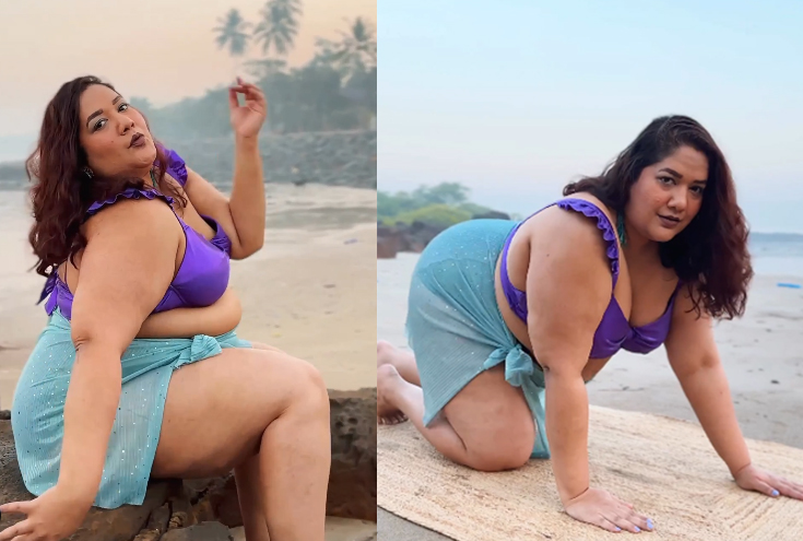 This influencer recreates viral body confidence posts