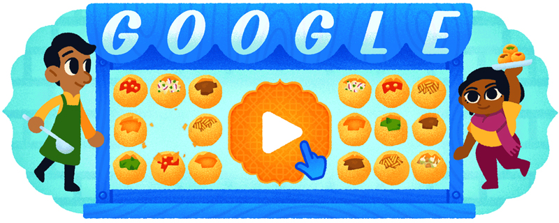 Today's Google Doodle celebrates the Olympics with fruity mini