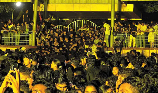 stampede at Cochin University