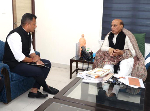 Brijesh Chowta meets Rajnath Singh