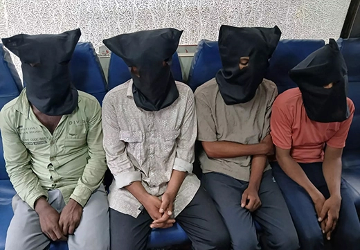 police arrest four members of Chaddi gang