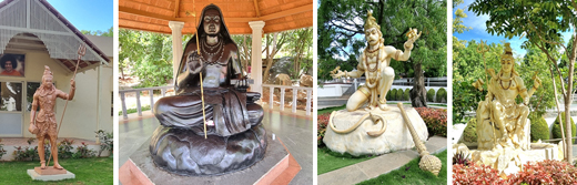 sai schools statues in the campus