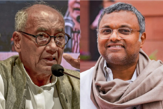 Digvijaya Singh and Karti Chidambaram