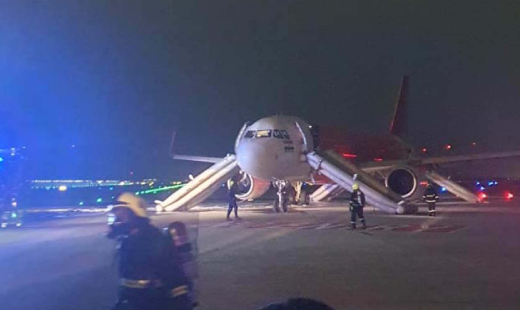 Air India Express flight engine catches fire