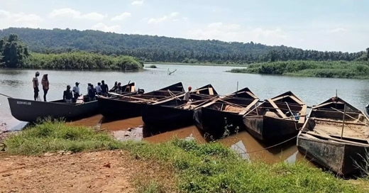 illegal sand mining