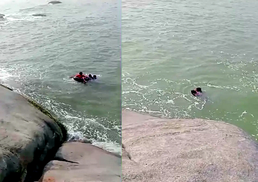 College student rescued after jumping into Sea at Someshwar