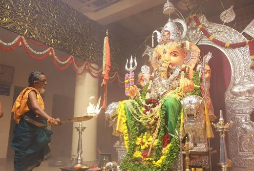 Ganeshotsava begins at Sanghaniketan