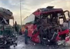 15 passengers injured in express bus-lorry collision near Hejamady
