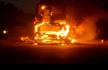 Private bus catches fire in Andhra, narrow escape for passengers, Watch video