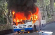 BMTC bus catches fire in Bengaluru, narrow escape for 25 passengers