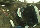 At least 32 killed as tourist bus from Hyderabad to Shirdi falls off bridge