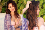 Disha Patani stuns in pink bikini in Maldives, see pics from her beach vacation