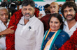 Kannada filmstar Shivarajkumar’s wife Geetha joins Congress