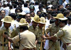 Protests in parts of Karnataka over denial of ministership