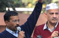 Kejriwal, Delhi Ministers hold dharna outside Rail Bhavan