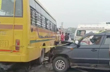 School bus and car collide on Delhi-Meerut expressway, atleast 5 dead