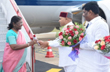 President Droupadi Murmu received at Mysuru Airport