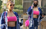 Poonam exposes a little too much in sexy fuchsia pink bra top; netizens call her 