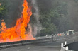 Watch: Truck bursts into flames on Mumbai-Pune expressway, 4 killed