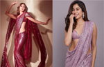 From Shilpa Shetty to Janhvi Kapoor, these celebrities are acing shimmer sarees like a pro