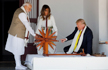 Trump, Melania try their hand at a Charkha in Sabarmati Ashram