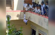 Video of class 2 boy dangled by foot leads to UP principal’s arrest