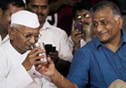 Anna Team ends fast; to join politics, asks public to name it