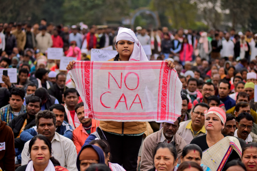 CAA copies burnt in bonfires during Assams Bhogali Bihu festival