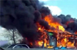 Italy bus full of children set on fire by angry driver