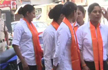 Cops spotted wearing saffron scarves at Digvijaya Singhs roadshow in Bhopal