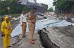 Cracks develop on Highway as heavy rains batter North Karnataka, red alert issued