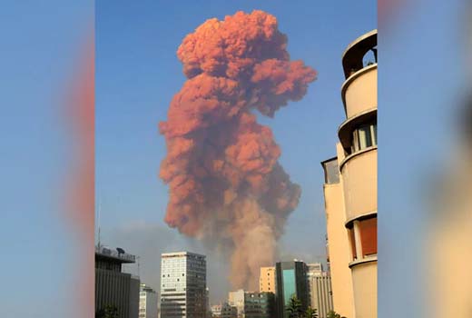 Huge explosion in Lebanon’s Capital Beirut, many injured