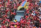 Hugo Chavez funeral: sea of Venezuelans view his remains