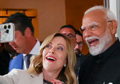 PM Modi-Giorgia Meloni Bonhomie meet at G7 summit