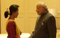 Modi Meets Myanmar Pro-Democracy Icon Aung San Suu Kyi