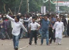 Odisha: Congress protesters torch bus, around 200 arrested