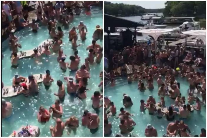 No masks, no social distancing as partying covidiots flood lake of Ozarks in US