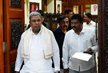 Siddaramaiah uses ’inauspicious’ south door of his office in Vidhana Soudha