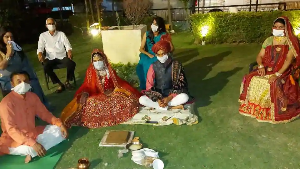 Wedding in the time of Covid-19: Jaipur couple tie knot with minuscule attendance