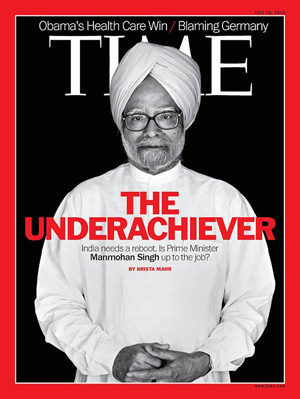 TIME cover- Manmohan sigh