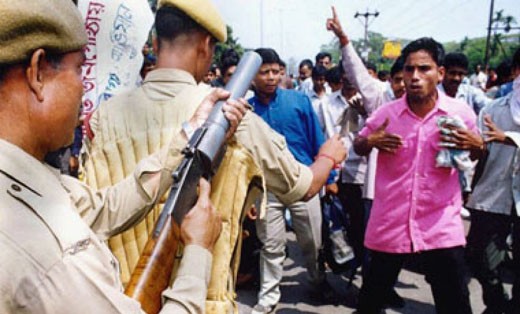 police-firing- Assam