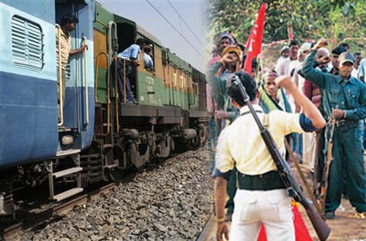 Maoist holds train