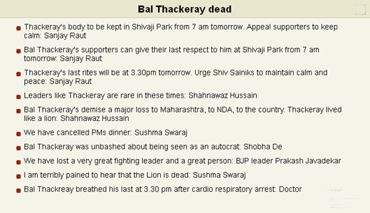 Bal thakerey dead111